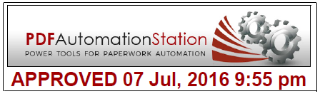 Custom Approval Stamp With Automatic Date