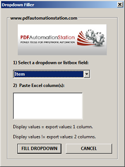 How To Load Dropdown Fields From A Column In Excel