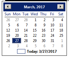 PDF Popup Calendar