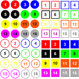 ALL FIVE AUTOMATIC BALLOON NUMBERING BUBBLE STAMPS (Adobe)