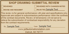 DYNAMIC SUBMITTAL STAMP
Customizable
24 Hour Turnaround